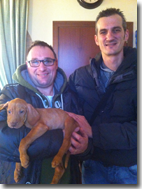 MANUEL CON ALESSANDRO E PLUTO-GENNAIO 2013